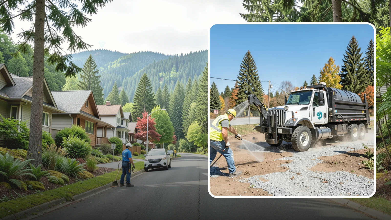 Bare Ground Vegetation Control in Darrington, Snohomish County, WA - Long-residual vegetation control keeping gravel yards, fence lines, and equipment areas free of growth.