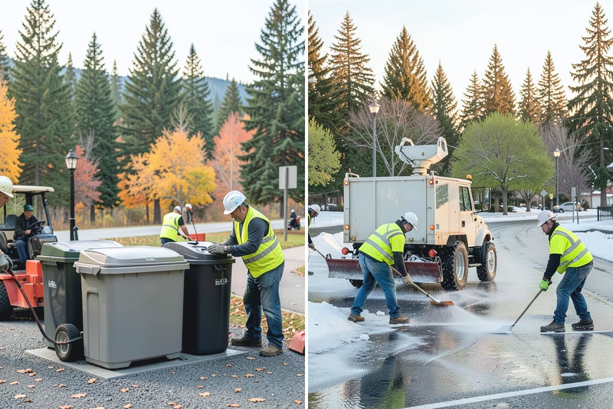 Bare Ground Vegetation Control in Darrington, Snohomish County, WA - Identify bare-ground zones and confirm setbacks from drainage and plantings