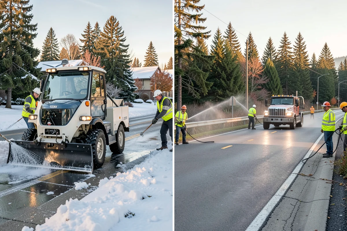 Bare Ground Vegetation Control in Enumclaw, King County, WA - Identify bare-ground zones and confirm setbacks from drainage and plantings