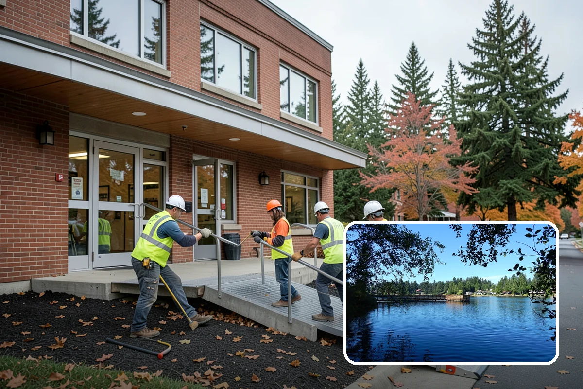 Bare Ground Vegetation Control in Federal Way, King County, WA - Keeps operational yards and fence lines clear for a full season