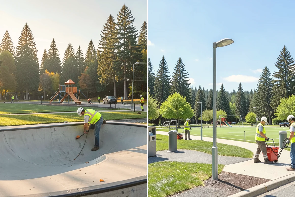 Bare Ground Vegetation Control in Fife, Pierce County, WA - Identify bare-ground zones and confirm setbacks from drainage and plantings