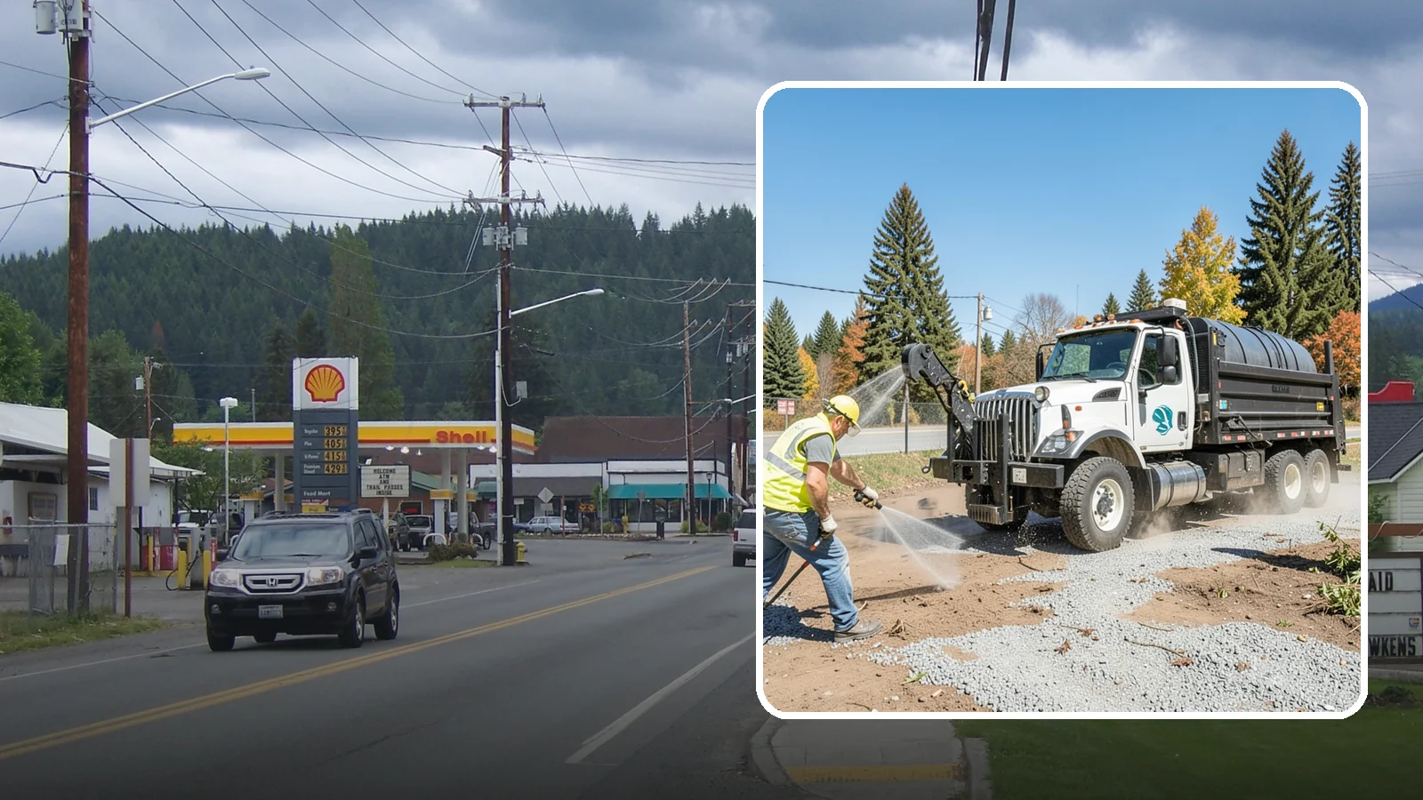 Bare Ground Vegetation Control in Granite Falls, Snohomish County, WA - Long-residual vegetation control keeping gravel yards, fence lines, and equipment areas free of growth.