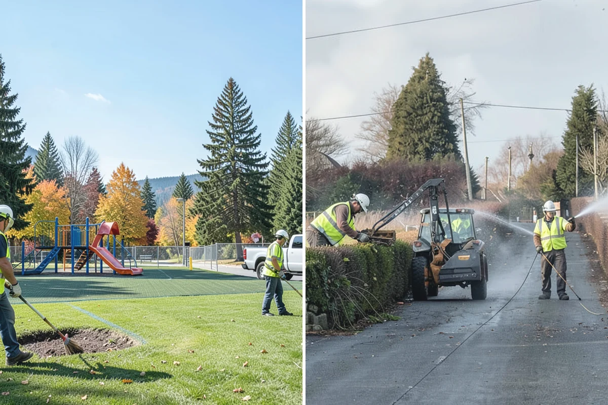 Bare Ground Vegetation Control in Hamilton, Skagit County, WA - Identify bare-ground zones and confirm setbacks from drainage and plantings