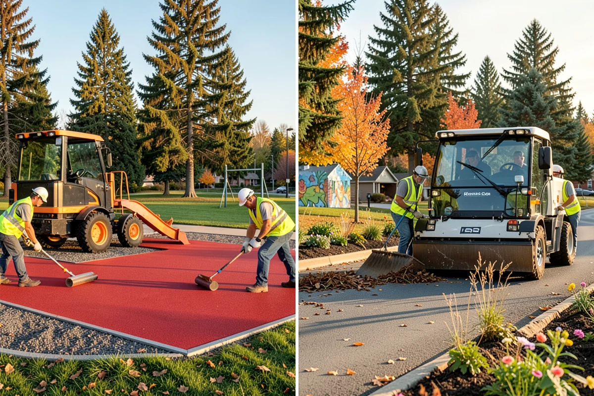 Bare Ground Vegetation Control in Hunts Point, King County, WA - Identify bare-ground zones and confirm setbacks from drainage and plantings