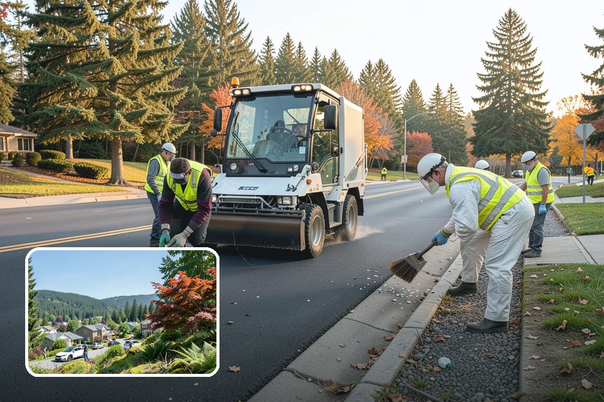 Bare Ground Vegetation Control in Index, Snohomish County, WA - Keeps operational yards and fence lines clear for a full season