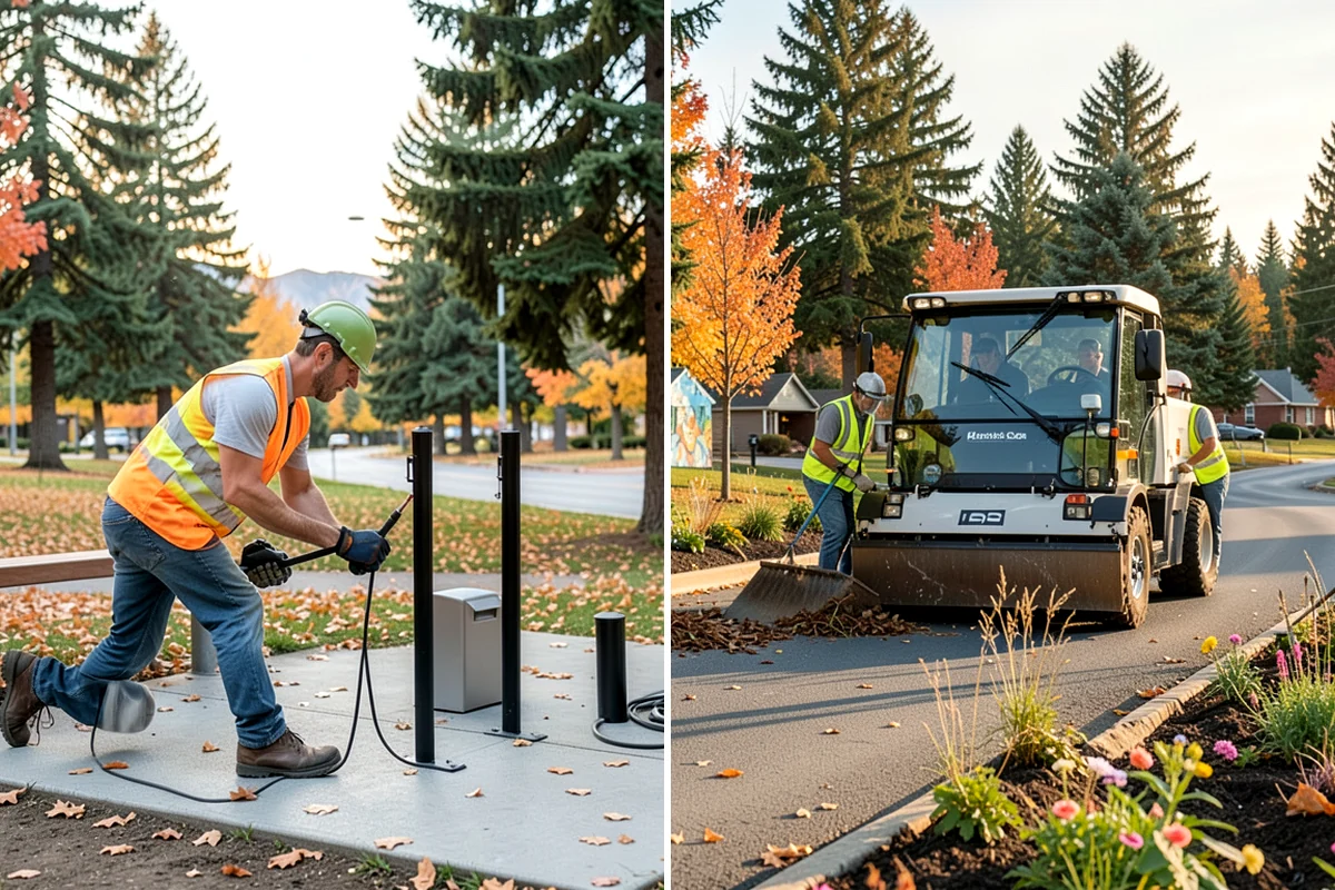 Bare Ground Vegetation Control in Kenmore, King County, WA - Identify bare-ground zones and confirm setbacks from drainage and plantings