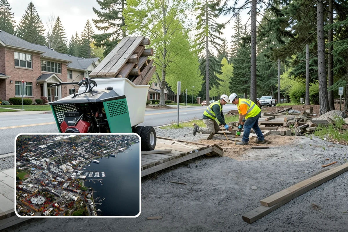 Bare Ground Vegetation Control in Kirkland, King County, WA - Keeps operational yards and fence lines clear for a full season