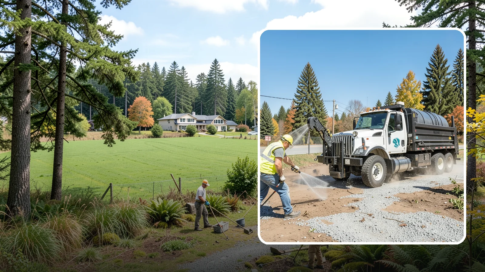 Bare Ground Vegetation Control in Lyman, Skagit County, WA - Long-residual vegetation control keeping gravel yards, fence lines, and equipment areas free of growth.