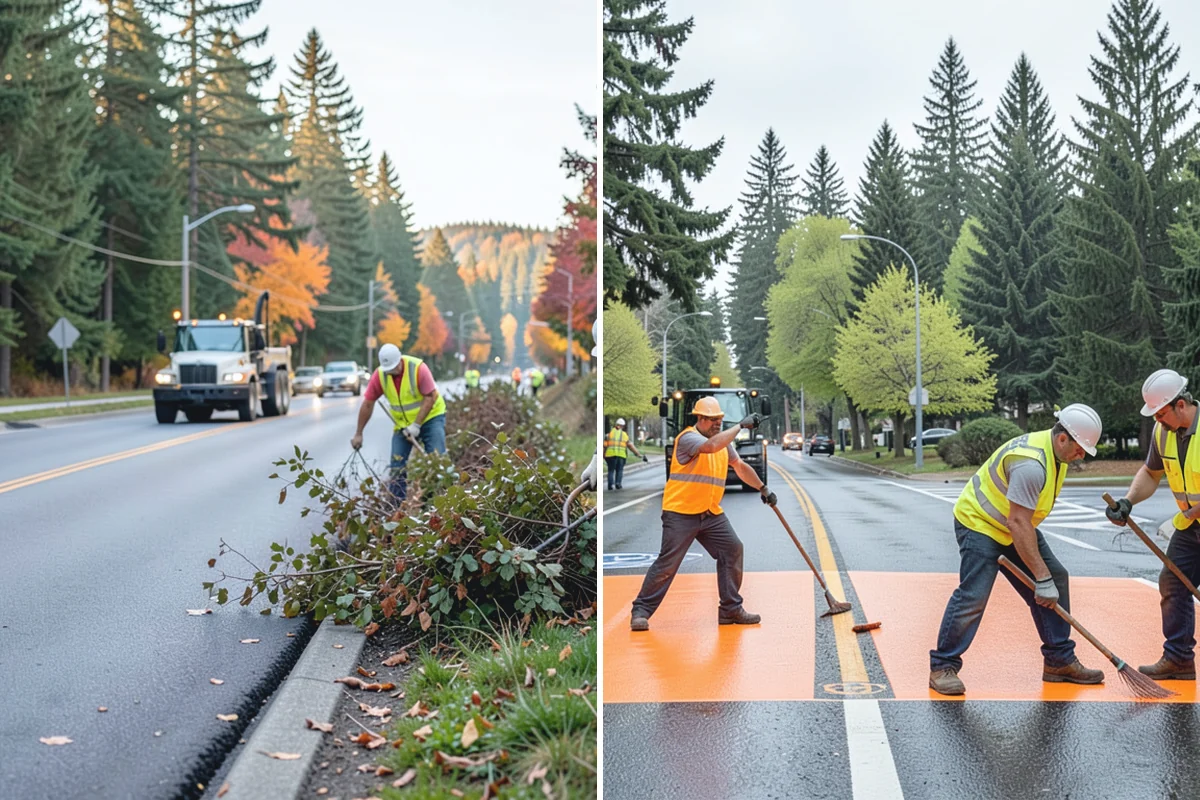 Bare Ground Vegetation Control in Marysville, Snohomish County, WA - Identify bare-ground zones and confirm setbacks from drainage and plantings
