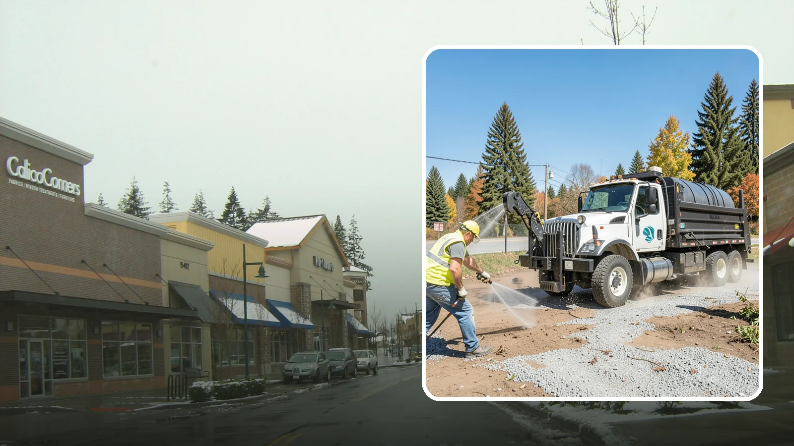 Bare Ground Vegetation Control in Mill Creek, Snohomish County, WA - Long-residual vegetation control keeping gravel yards, fence lines, and equipment areas free of growth.