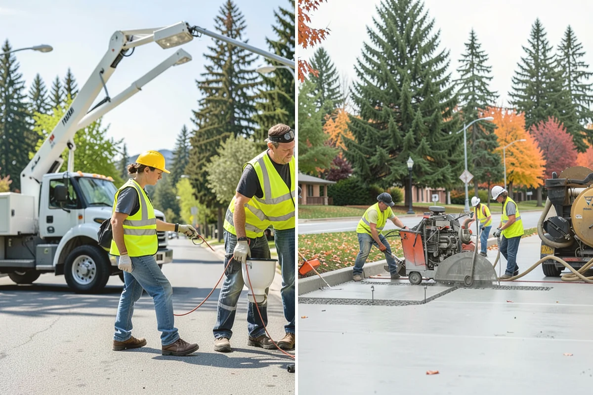 Bare Ground Vegetation Control in Monroe, Snohomish County, WA - Identify bare-ground zones and confirm setbacks from drainage and plantings