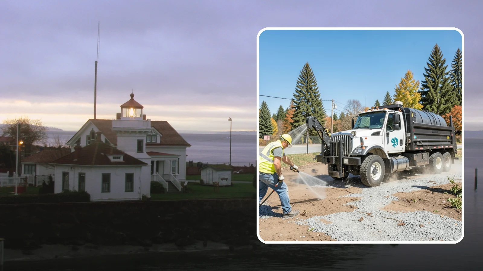Bare Ground Vegetation Control in Mukilteo, Snohomish County, WA - Long-residual vegetation control keeping gravel yards, fence lines, and equipment areas free of growth.