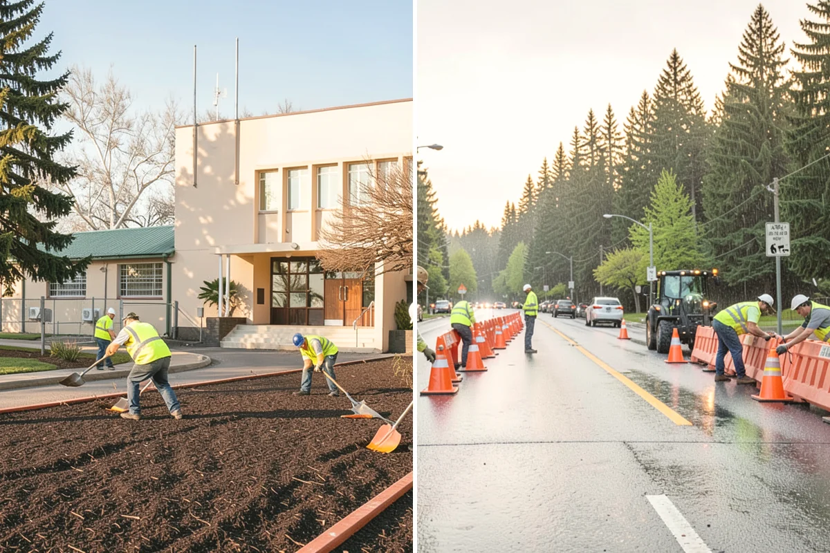 Bare Ground Vegetation Control in North Bend, King County, WA - Identify bare-ground zones and confirm setbacks from drainage and plantings