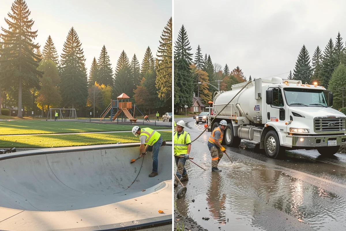 Bare Ground Vegetation Control in Orting, Pierce County, WA - Identify bare-ground zones and confirm setbacks from drainage and plantings