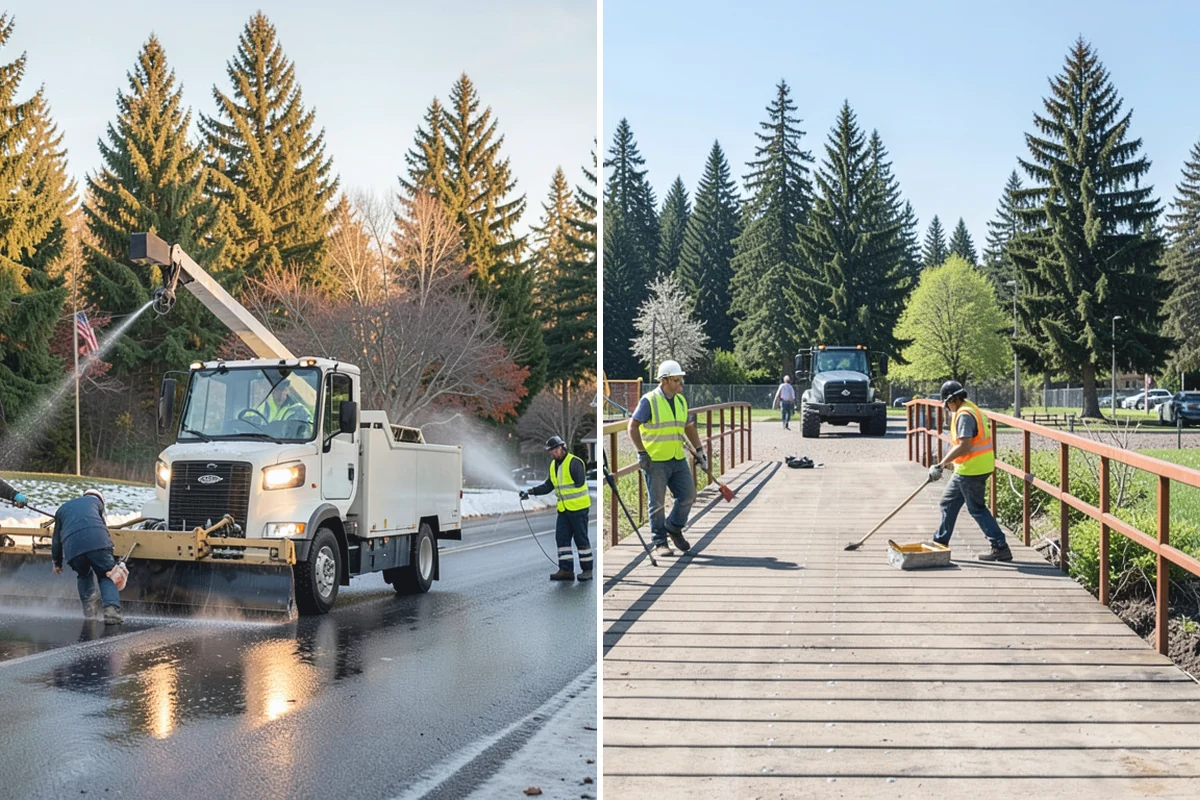 Bare Ground Vegetation Control in Renton, King County, WA - Identify bare-ground zones and confirm setbacks from drainage and plantings