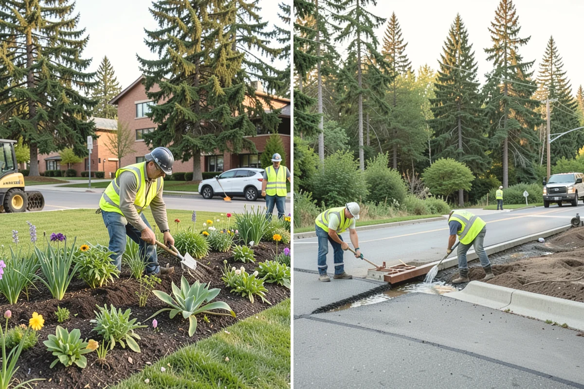 Bare Ground Vegetation Control in Ruston, Pierce County, WA - Identify bare-ground zones and confirm setbacks from drainage and plantings