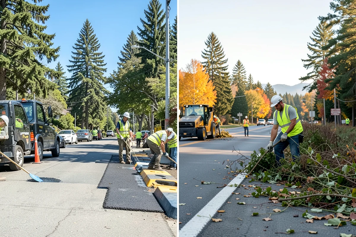 Bare Ground Vegetation Control in SeaTac, King County, WA - Identify bare-ground zones and confirm setbacks from drainage and plantings