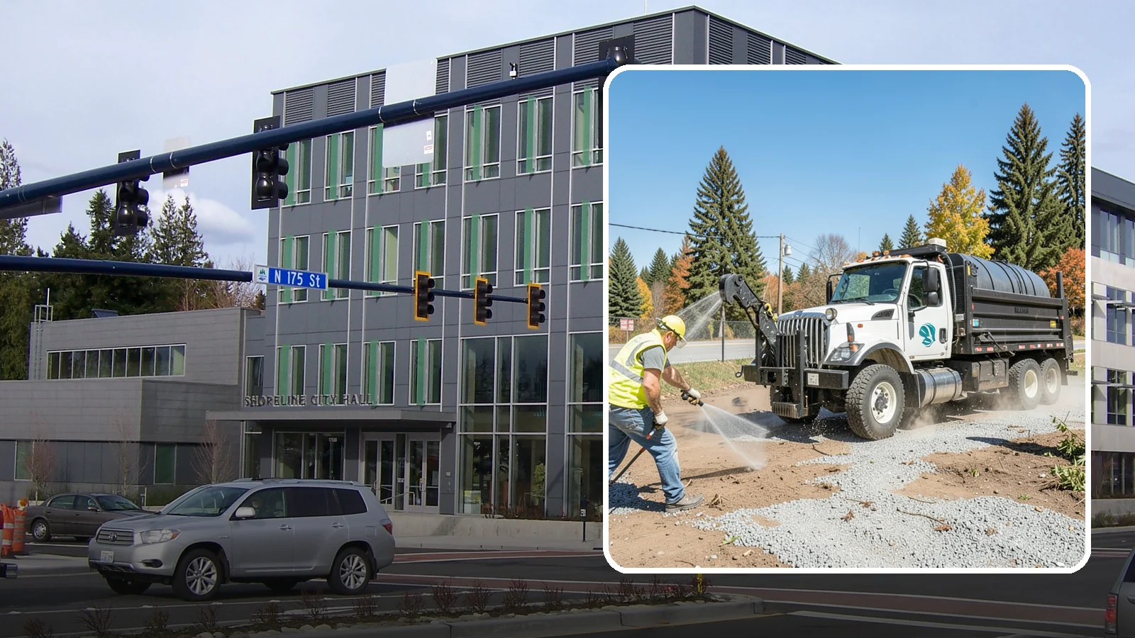 Bare Ground Vegetation Control in Shoreline, King County, WA - Long-residual vegetation control keeping gravel yards, fence lines, and equipment areas free of growth.