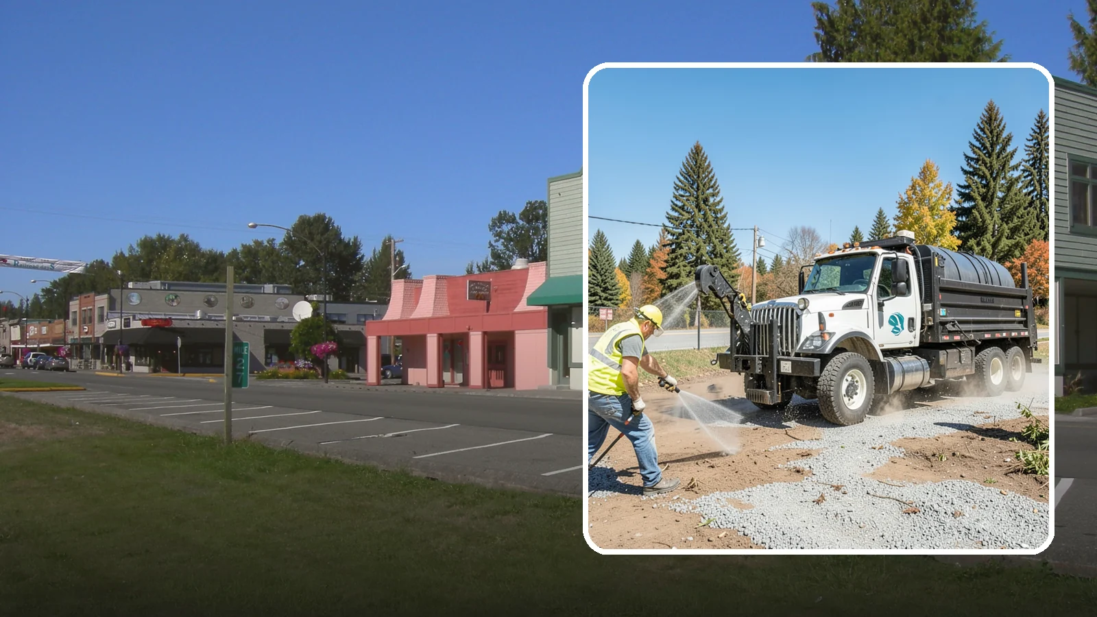 Bare Ground Vegetation Control in Snoqualmie, King County, WA - Long-residual vegetation control keeping gravel yards, fence lines, and equipment areas free of growth.