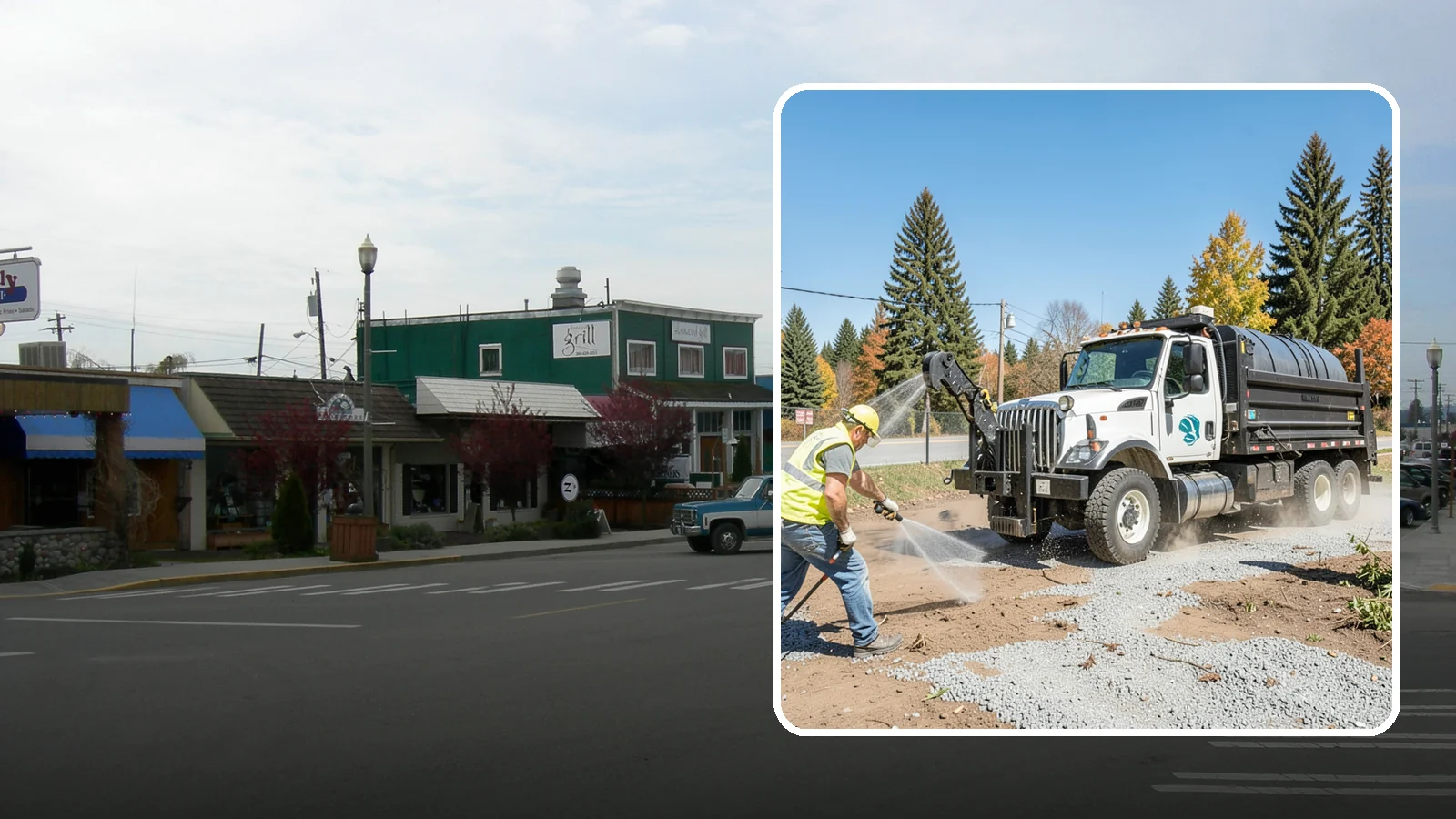 Bare Ground Vegetation Control in Stanwood, Snohomish County, WA - Long-residual vegetation control keeping gravel yards, fence lines, and equipment areas free of growth.