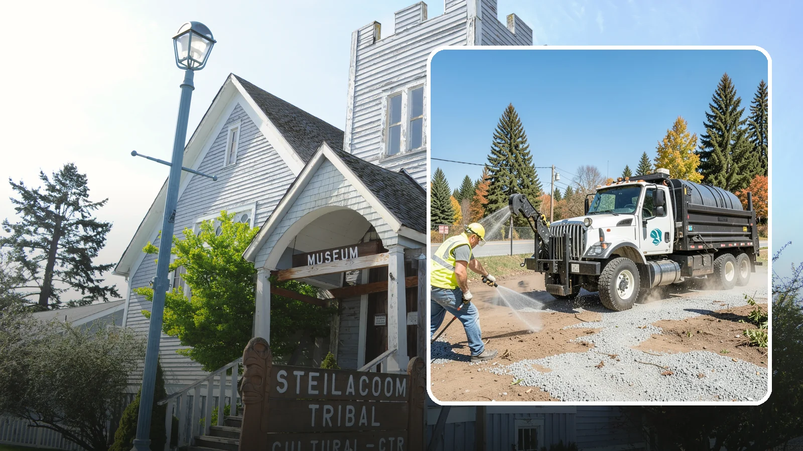 Bare Ground Vegetation Control in Steilacoom, Pierce County, WA - Long-residual vegetation control keeping gravel yards, fence lines, and equipment areas free of growth.