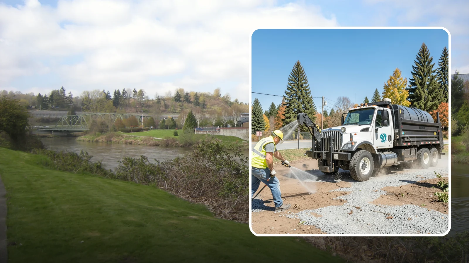Bare Ground Vegetation Control in Tukwila, King County, WA - Long-residual vegetation control keeping gravel yards, fence lines, and equipment areas free of growth.