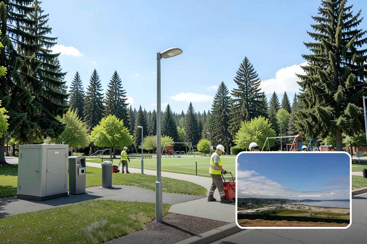 Bare Ground Vegetation Control in University Place, Pierce County, WA - Keeps operational yards and fence lines clear for a full season