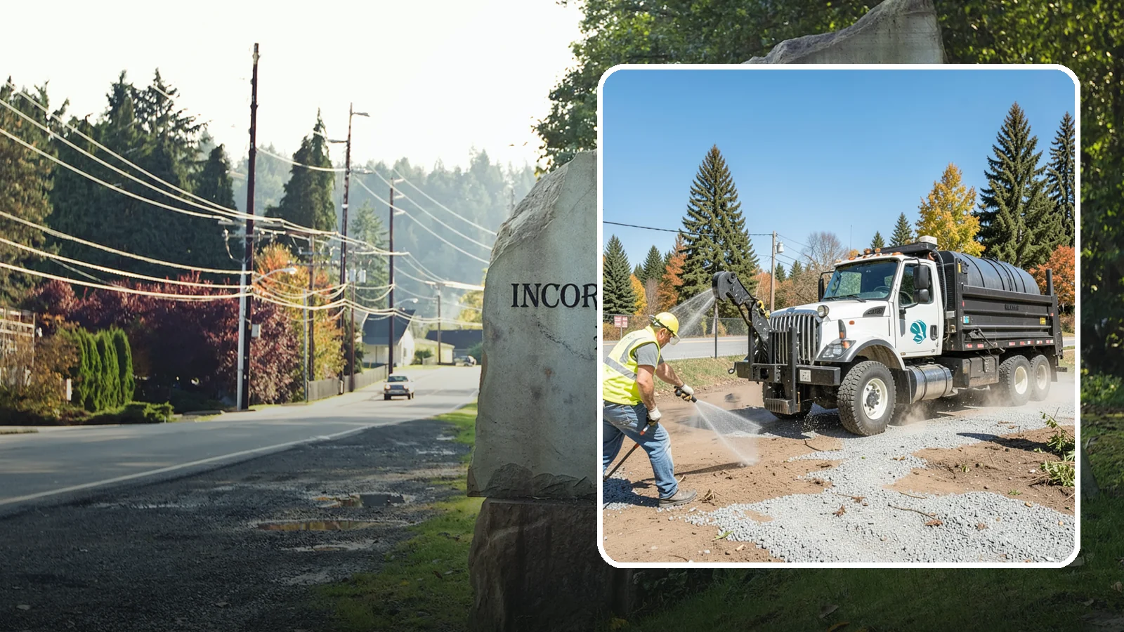Bare Ground Vegetation Control in Wilkeson, Pierce County, WA - Long-residual vegetation control keeping gravel yards, fence lines, and equipment areas free of growth.