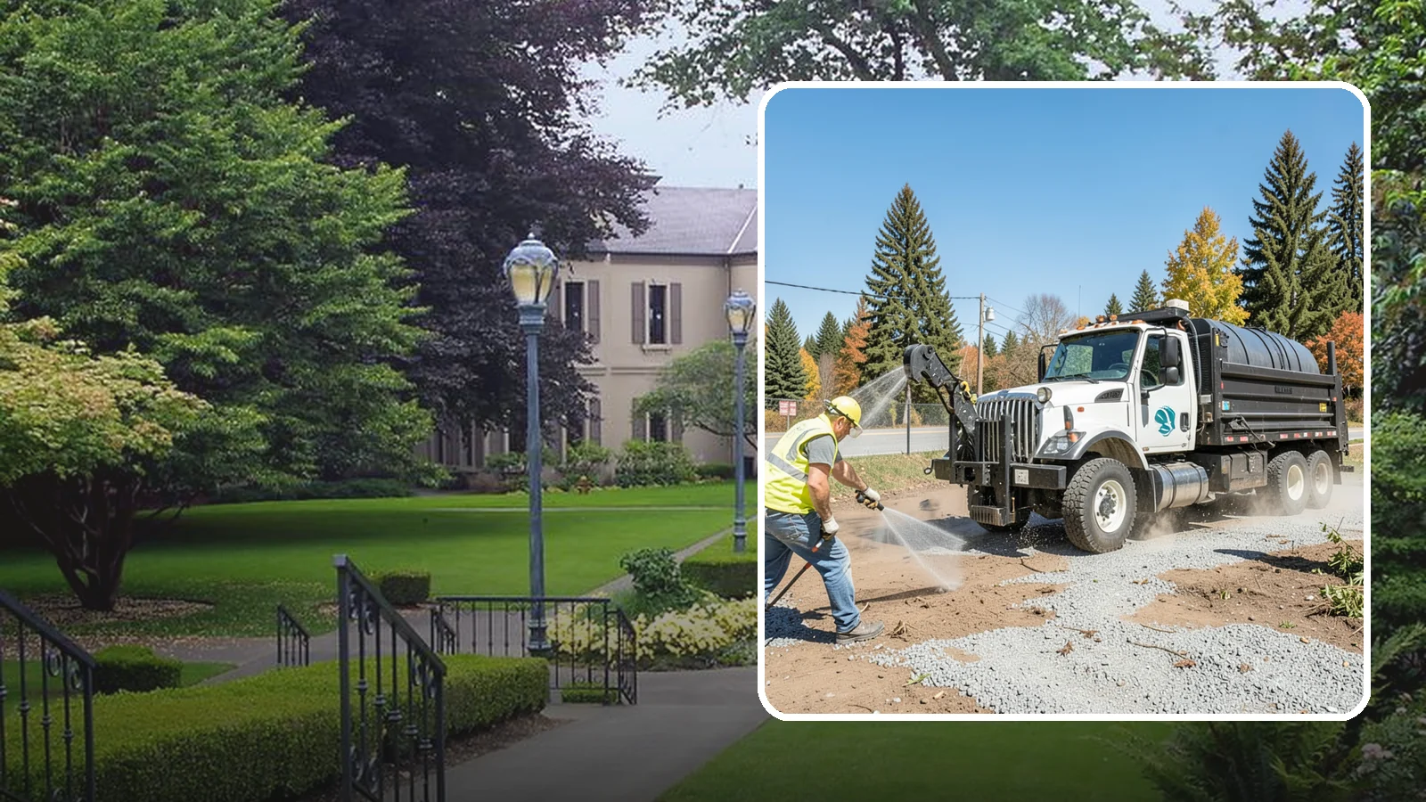 Bare Ground Vegetation Control in Woodinville, King County, WA - Long-residual vegetation control keeping gravel yards, fence lines, and equipment areas free of growth.