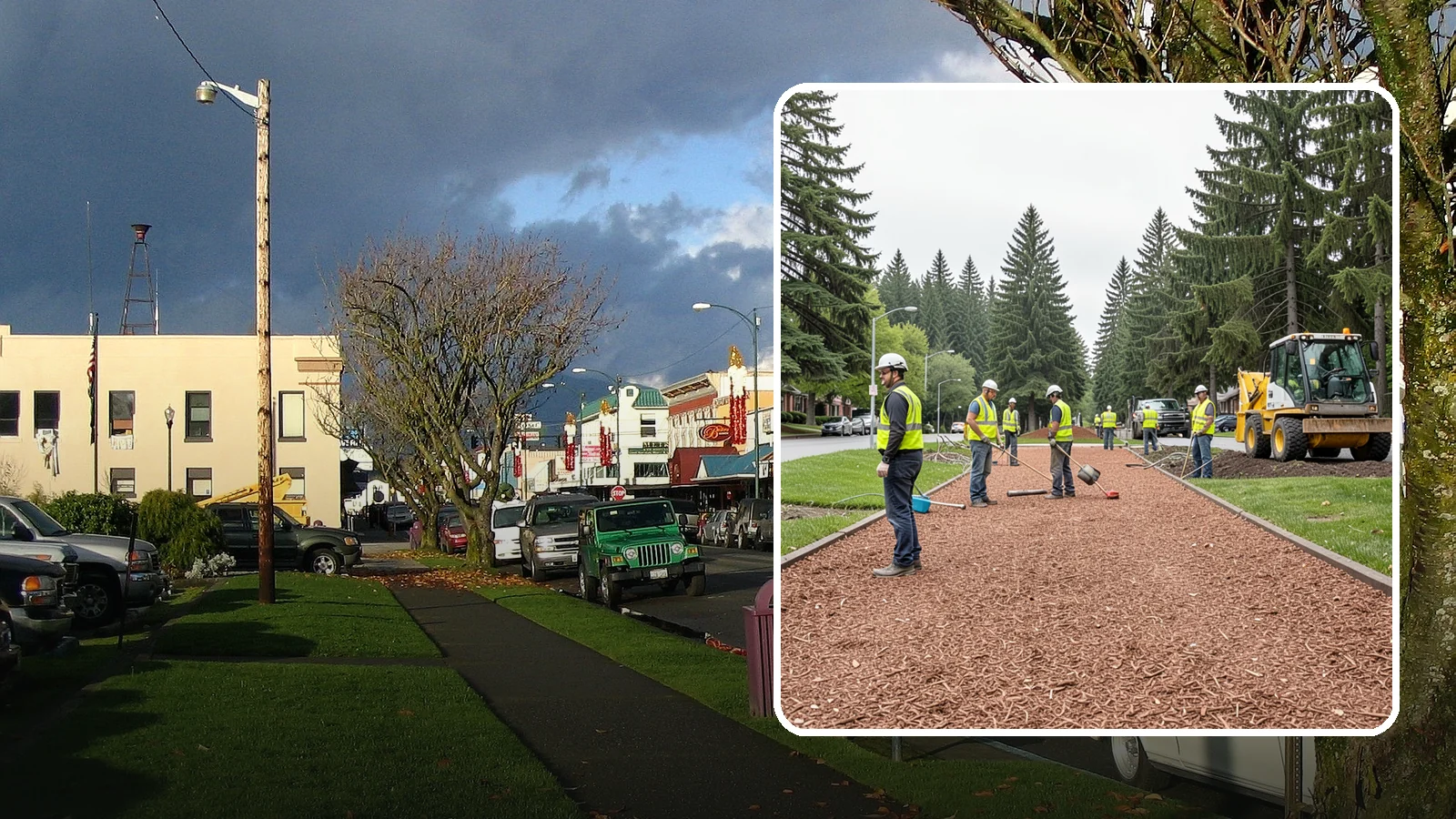 Bark Installation in Arlington, Snohomish County, WA - Quality bark installation for public beds and pathways that delivers clean coverage and lasting ground cover.