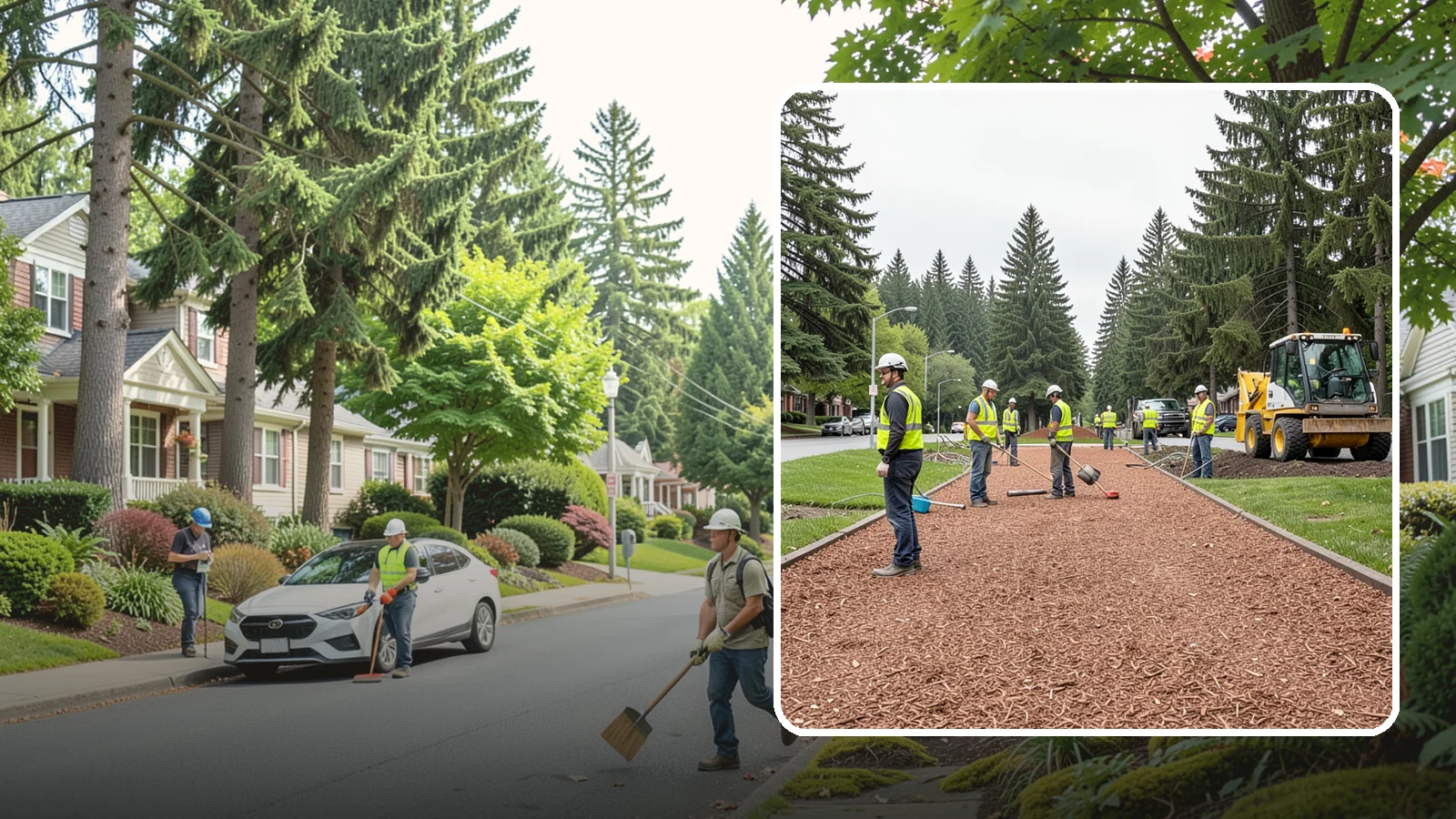 Bark Installation in Beaux Arts Village, King County, WA - Quality bark installation for public beds and pathways that delivers clean coverage and lasting ground cover.
