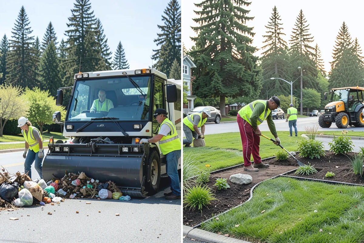 Bark Installation in Beaux Arts Village, King County, WA - Prepare beds by edging, weeding, and grading as needed
