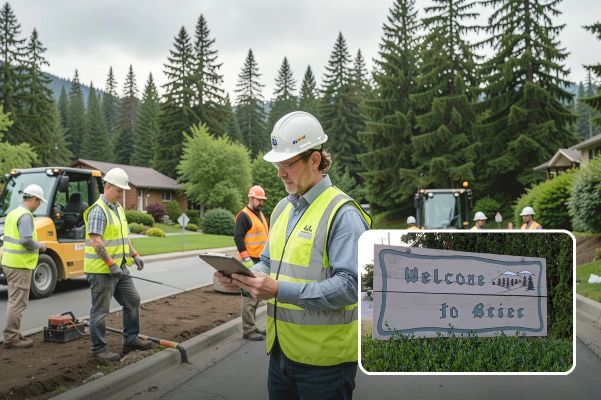Bark Installation in Brier, Snohomish County, WA - Clean, uniform coverage across beds and pathways