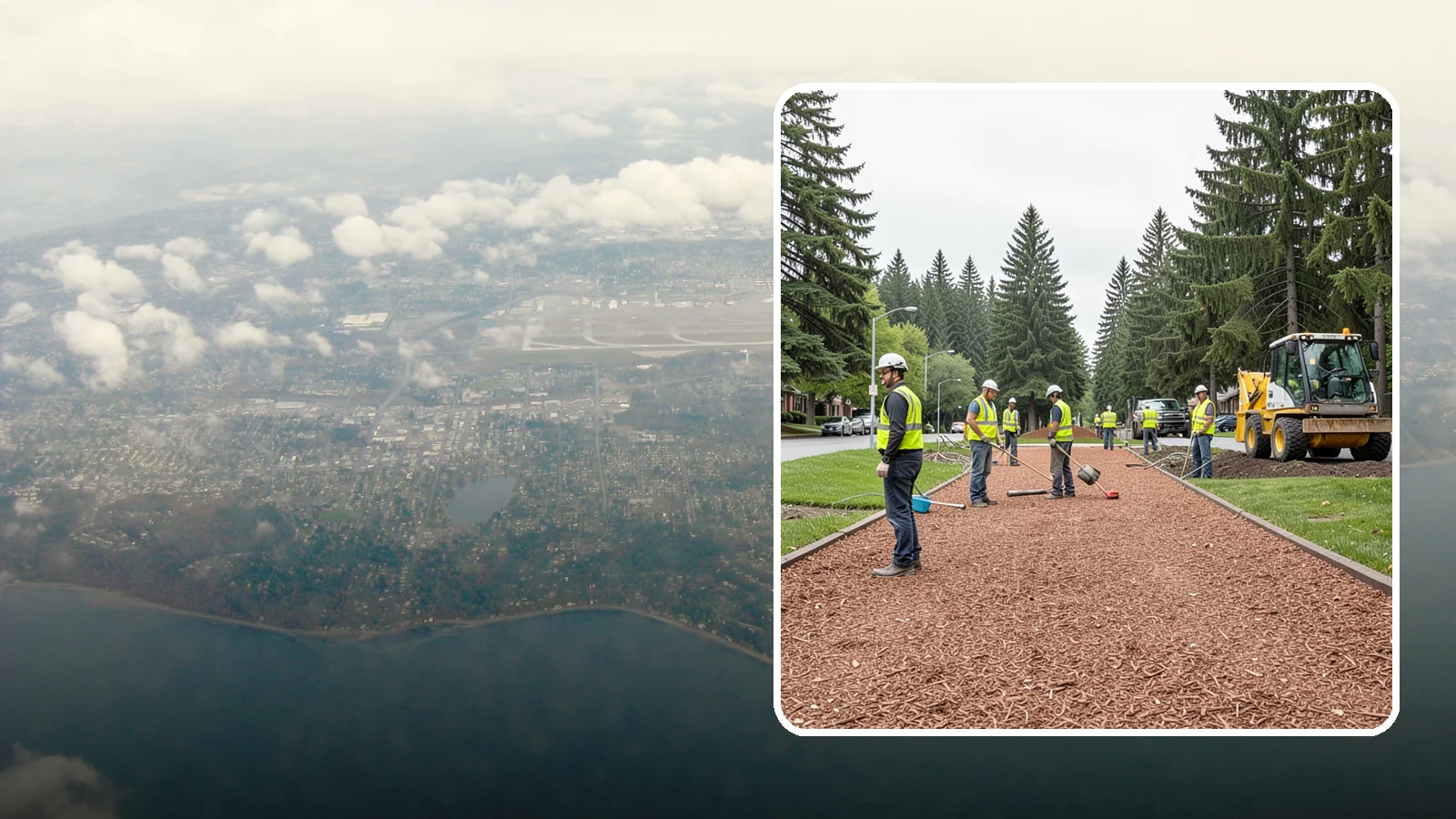 Bark Installation in Burien, King County, WA - Quality bark installation for public beds and pathways that delivers clean coverage and lasting ground cover.