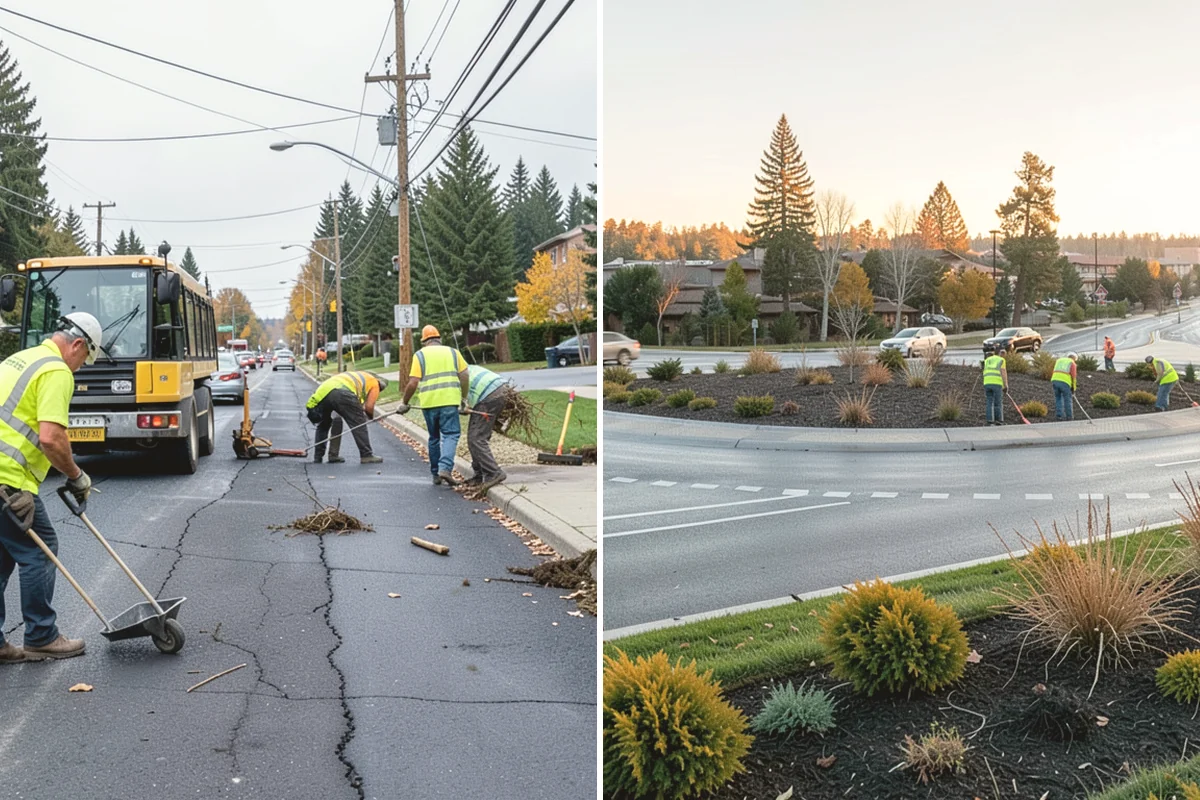 Bark Installation in Burien, King County, WA - Prepare beds by edging, weeding, and grading as needed
