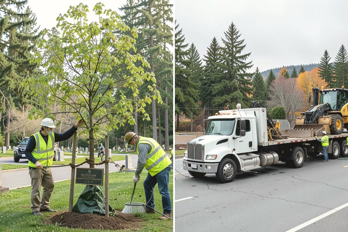 Bark Installation in Carbonado, Pierce County, WA - Prepare beds by edging, weeding, and grading as needed