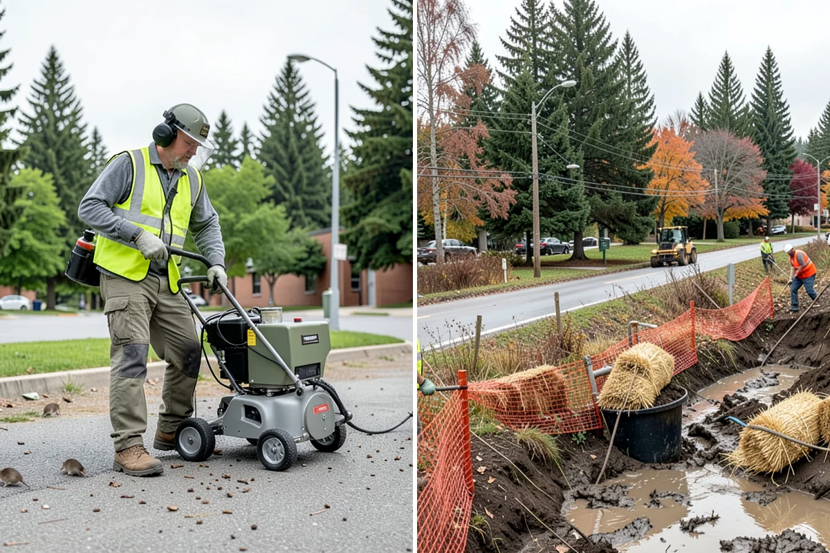 Bark Installation in Clyde Hill, King County, WA - Prepare beds by edging, weeding, and grading as needed