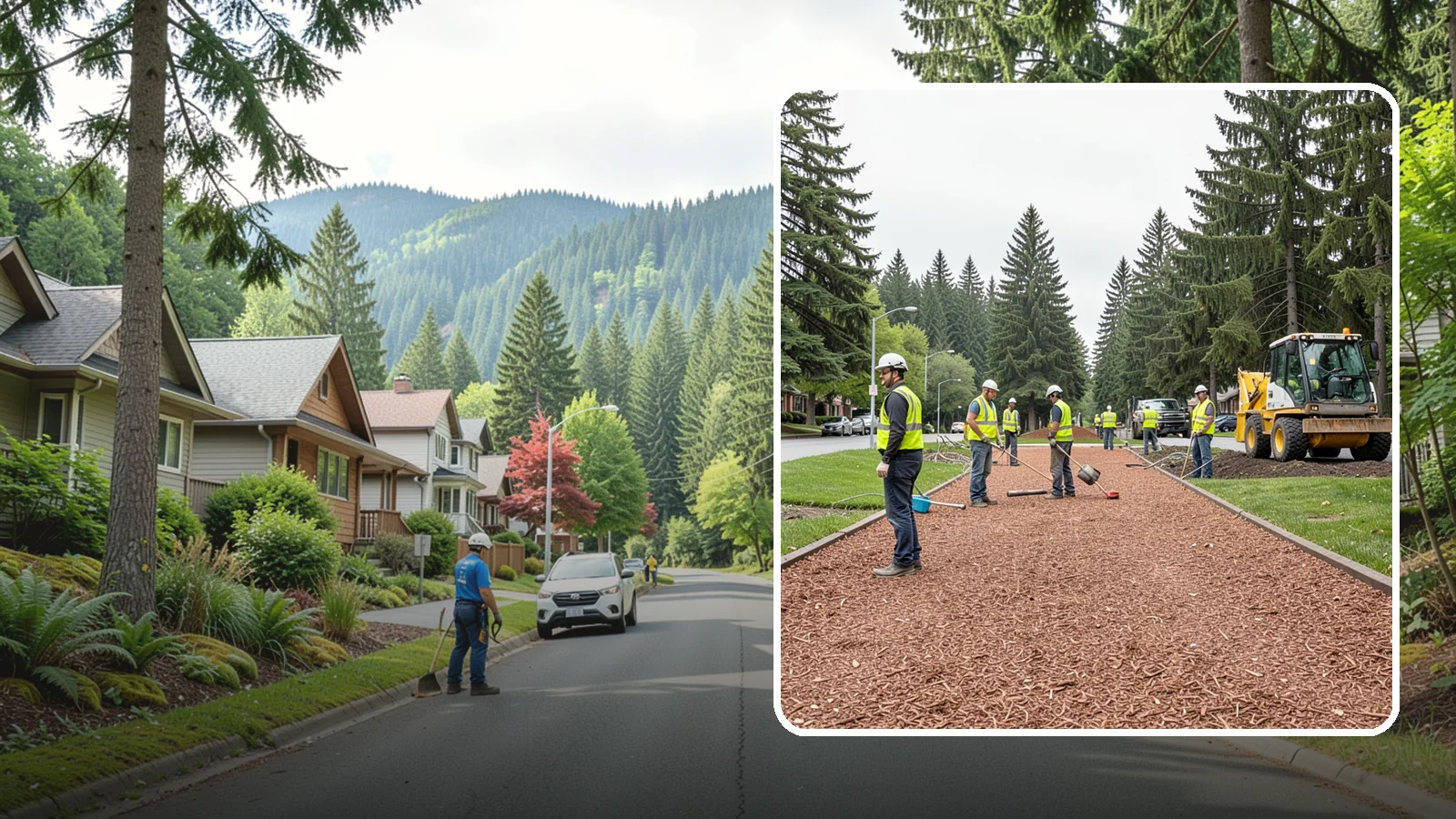 Bark Installation in Darrington, Snohomish County, WA - Quality bark installation for public beds and pathways that delivers clean coverage and lasting ground cover.