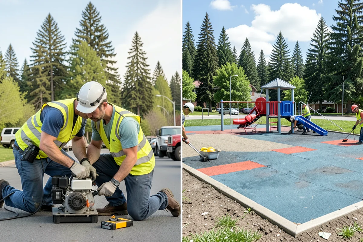 Bark Installation in DuPont, Pierce County, WA - Prepare beds by edging, weeding, and grading as needed