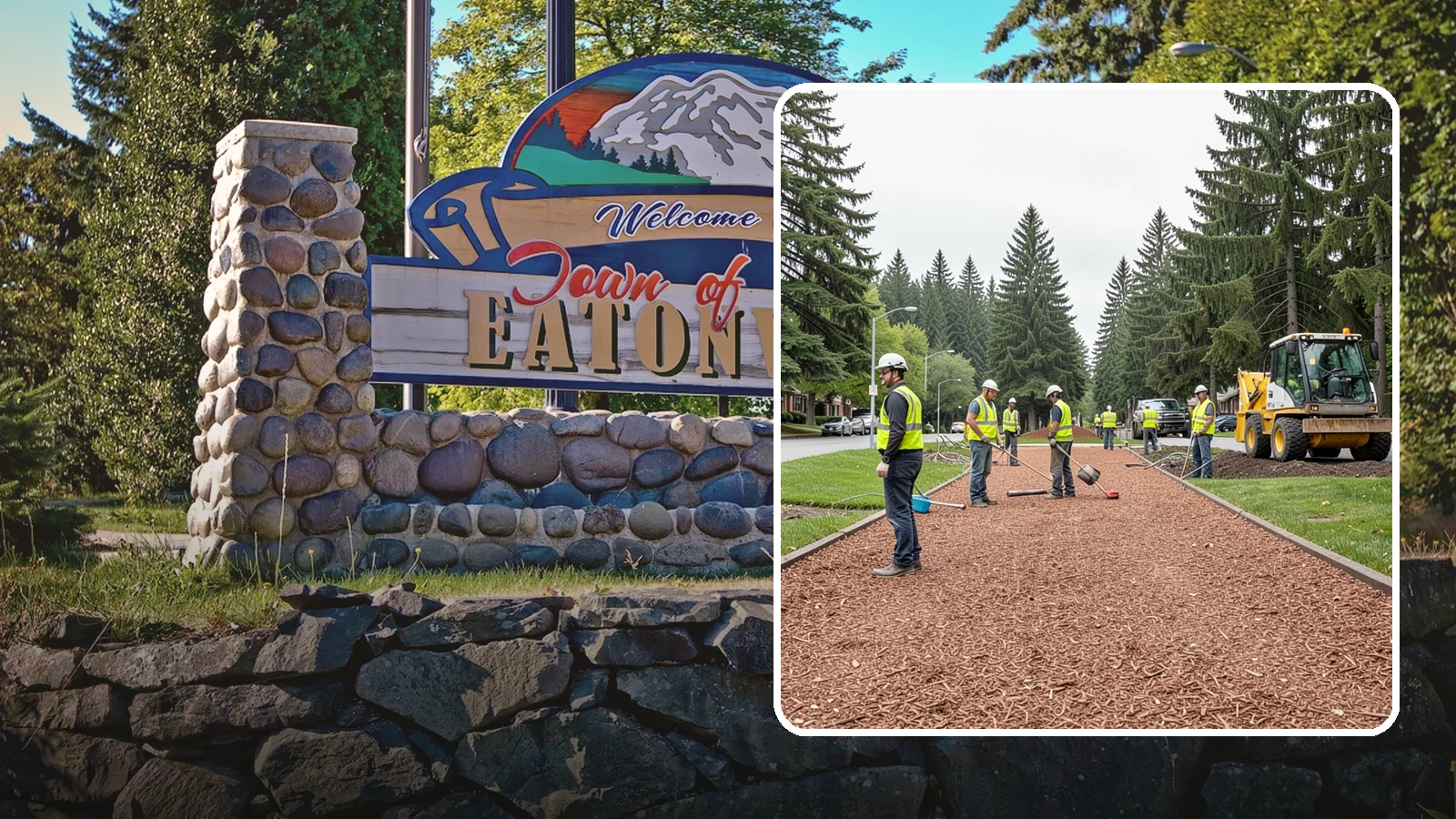 Bark Installation in Eatonville, Pierce County, WA - Quality bark installation for public beds and pathways that delivers clean coverage and lasting ground cover.
