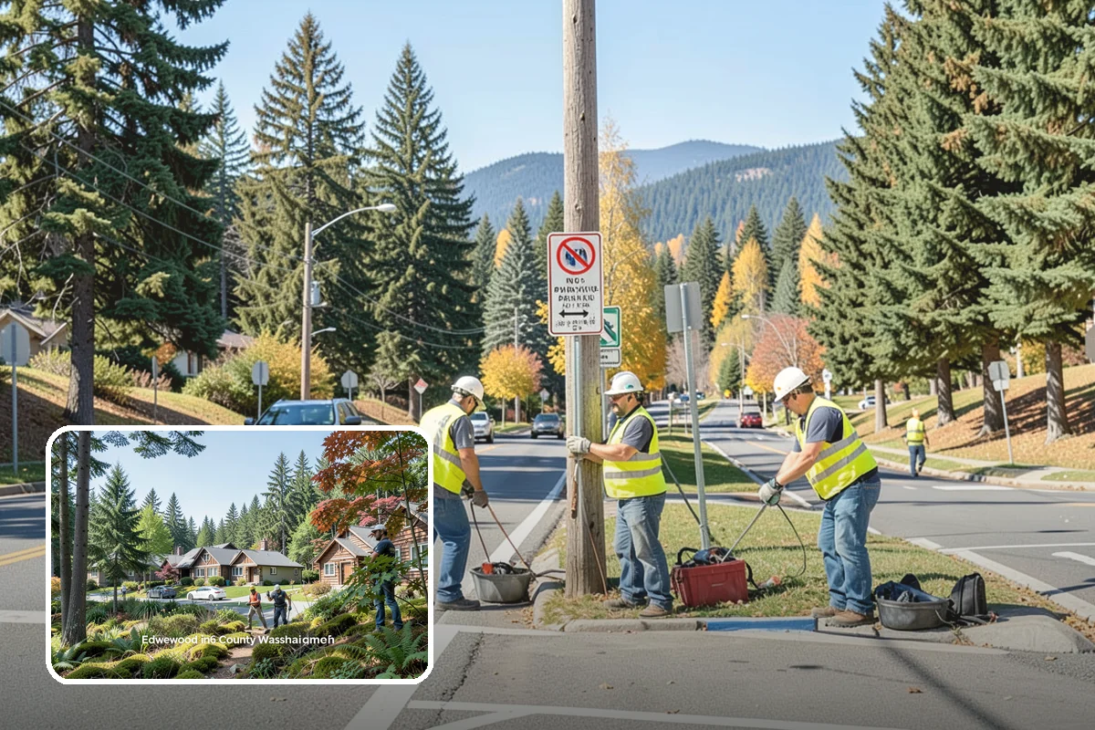 Bark Installation in Edgewood, Pierce County, WA - Clean, uniform coverage across beds and pathways