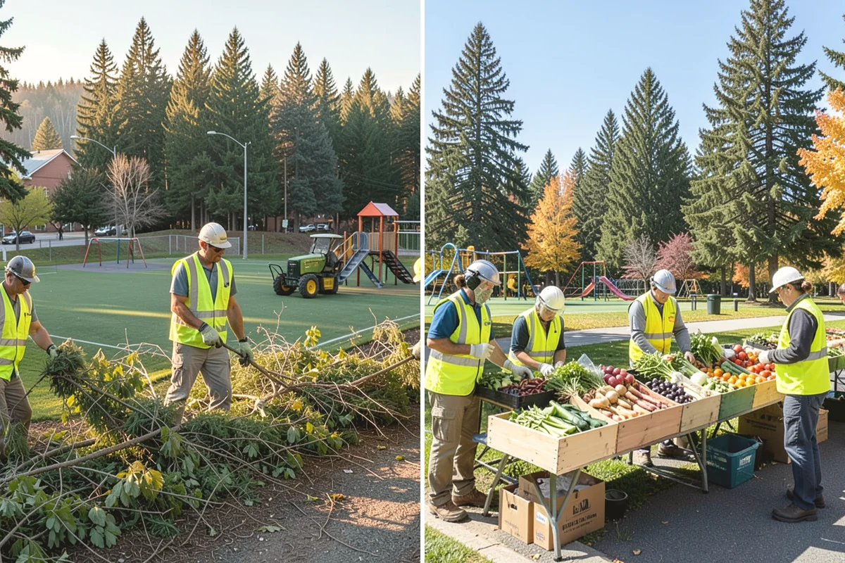 Bark Installation in Edgewood, Pierce County, WA - Prepare beds by edging, weeding, and grading as needed