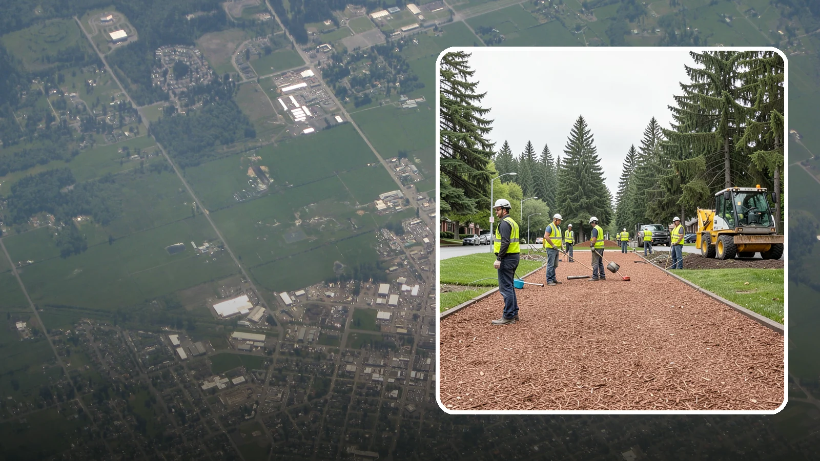Bark Installation in Enumclaw, King County, WA - Quality bark installation for public beds and pathways that delivers clean coverage and lasting ground cover.