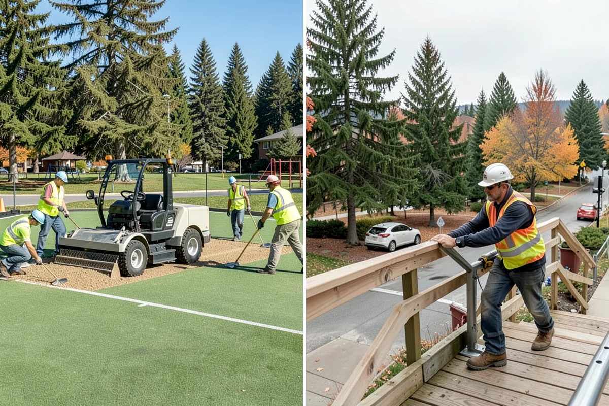 Bark Installation in Everett, Snohomish County, WA - Prepare beds by edging, weeding, and grading as needed
