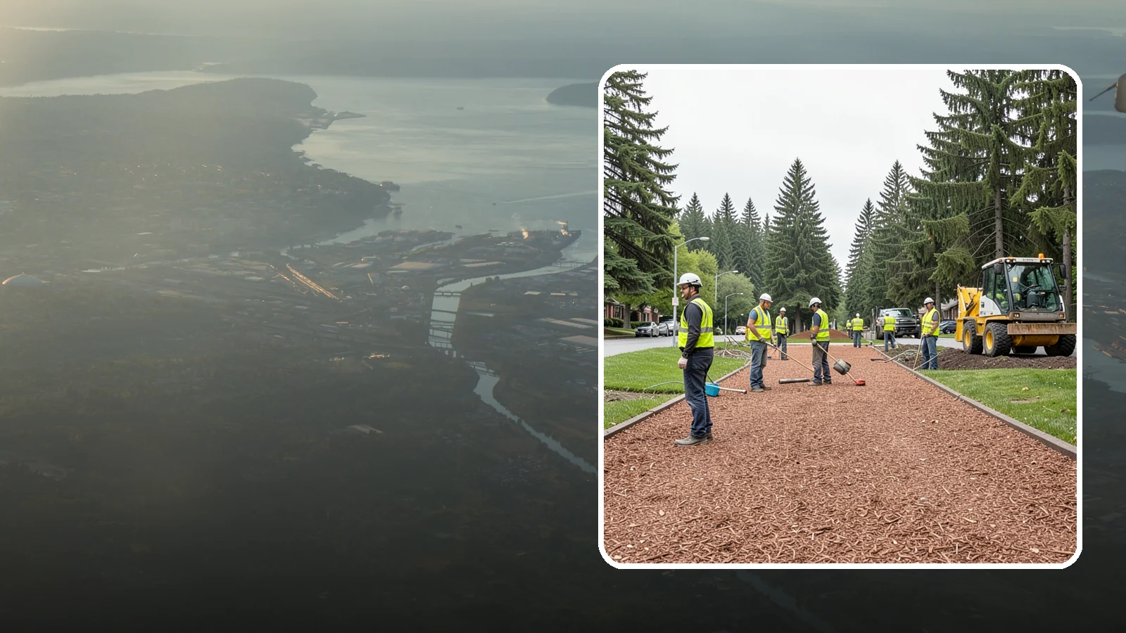 Bark Installation in Fife, Pierce County, WA - Quality bark installation for public beds and pathways that delivers clean coverage and lasting ground cover.