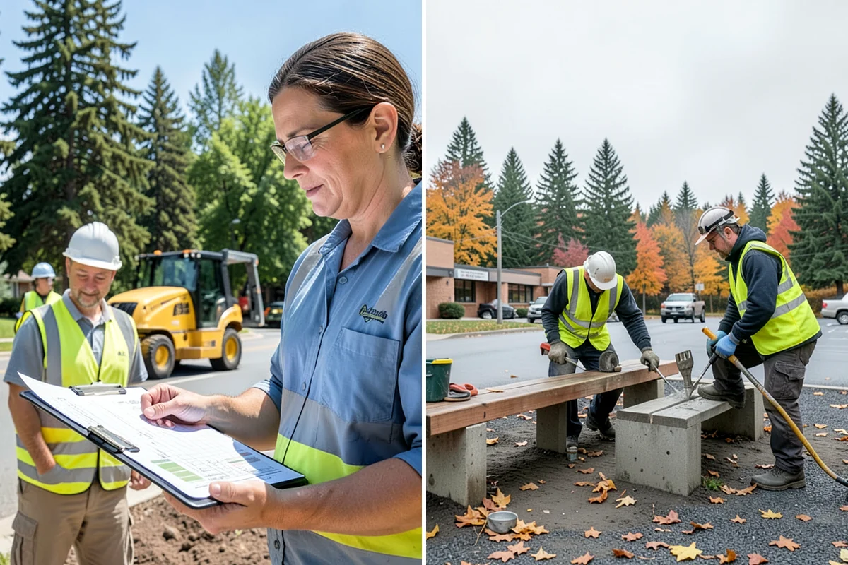 Bark Installation in Fircrest, Pierce County, WA - Prepare beds by edging, weeding, and grading as needed