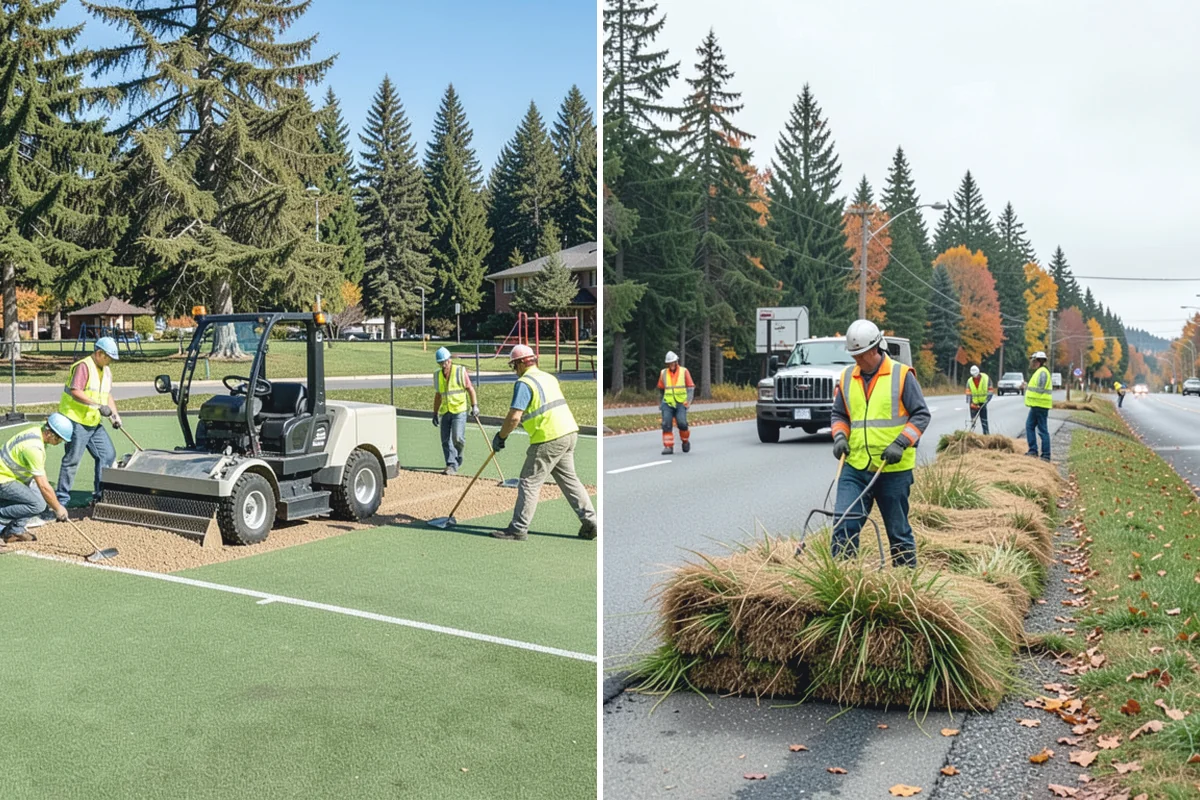Bark Installation in Gold Bar, Snohomish County, WA - Prepare beds by edging, weeding, and grading as needed