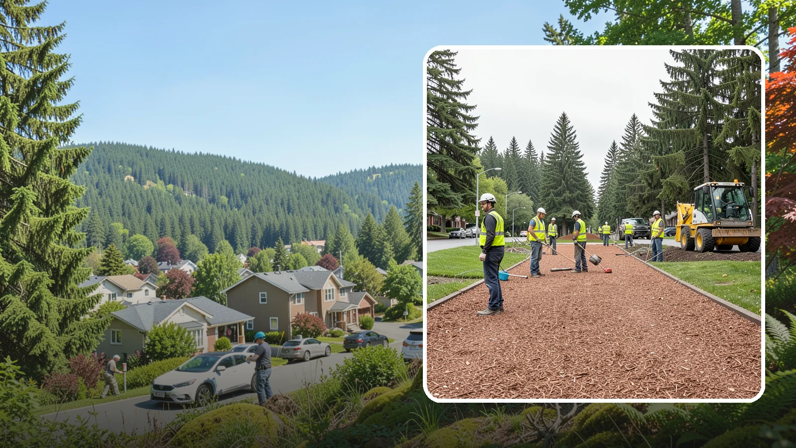 Bark Installation in Index, Snohomish County, WA - Quality bark installation for public beds and pathways that delivers clean coverage and lasting ground cover.