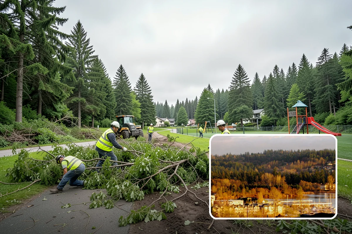Bark Installation in Kenmore, King County, WA - Clean, uniform coverage across beds and pathways