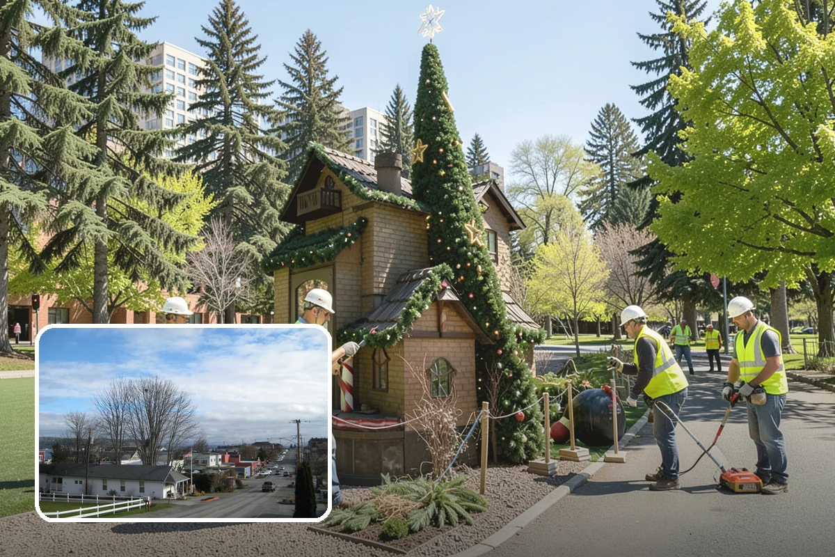 Bark Installation in Langley, Island County, WA - Clean, uniform coverage across beds and pathways